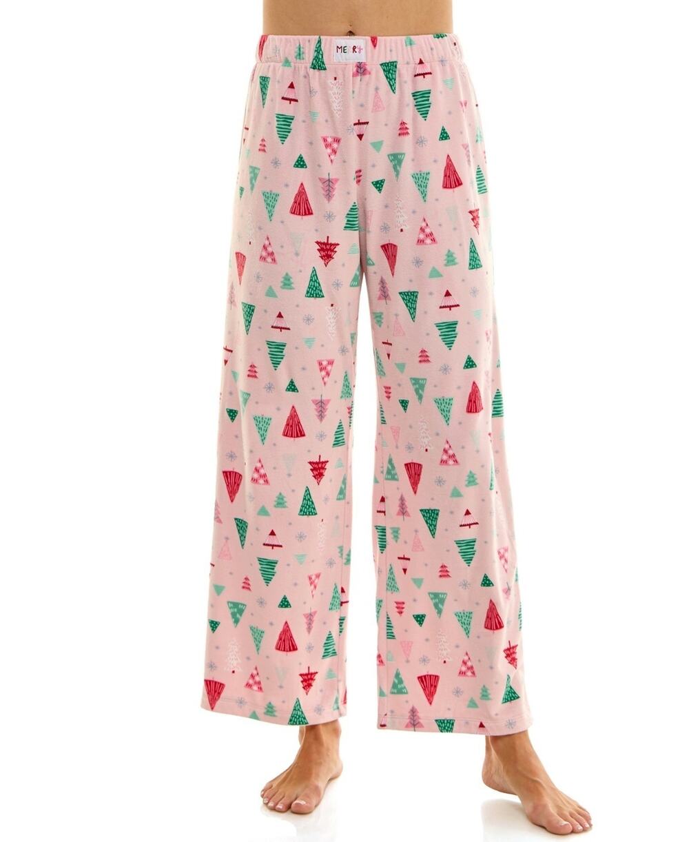 Roudelain Women's Velour Open Leg Pull-On Pants Pink Size XXL 3419